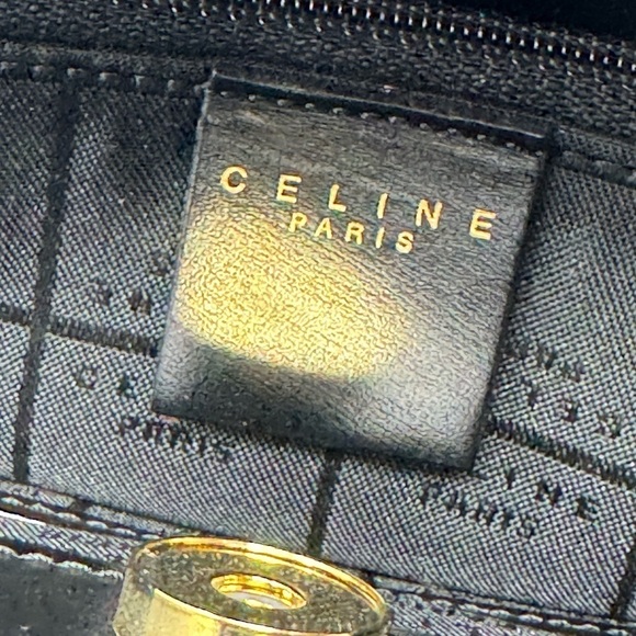 Celine 2-Way Black Leather Smooth Crossbody Top Handle Bag - Picture 11 of 15